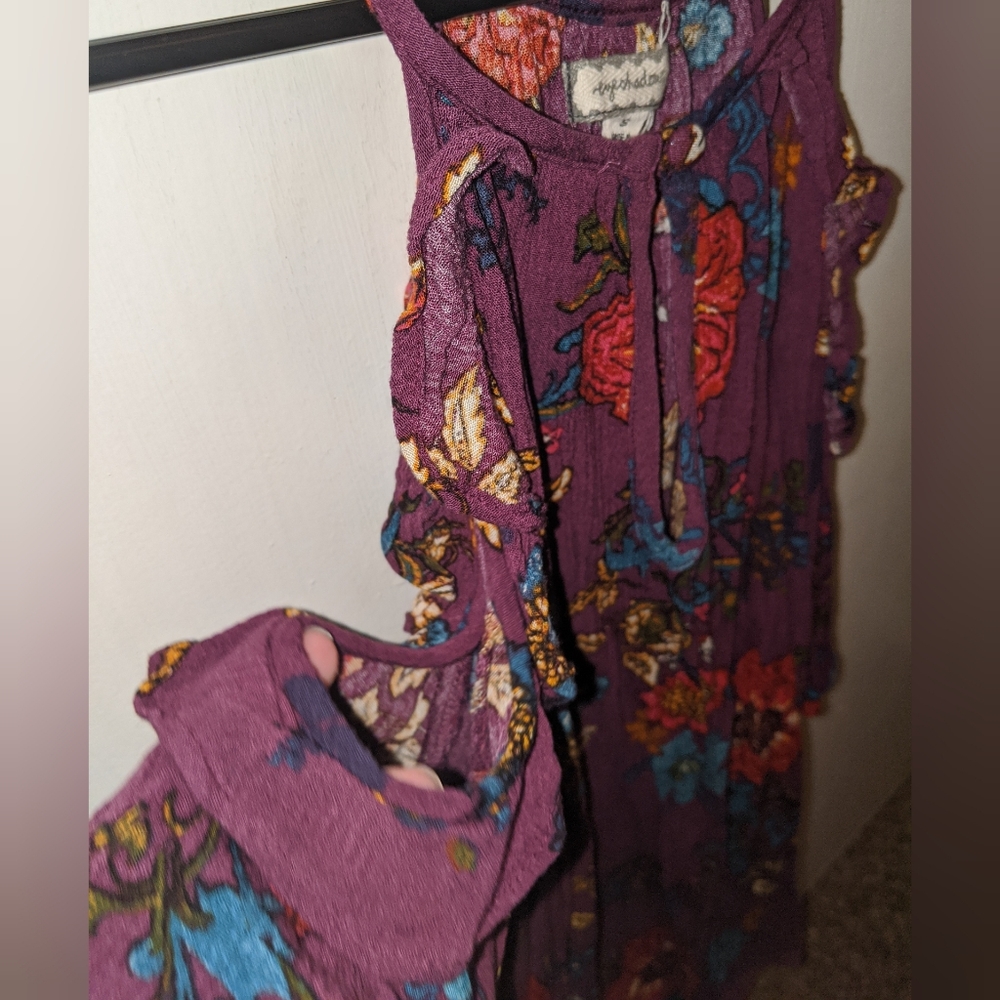 Floral Blouse- Split Shoulder